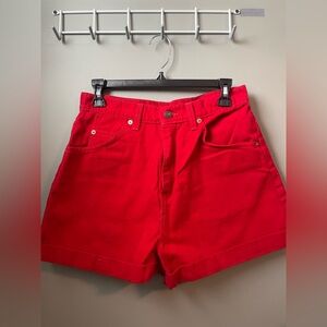 Levi’s Women’s Size 11 Regular Fit Red Corduroy Shorts